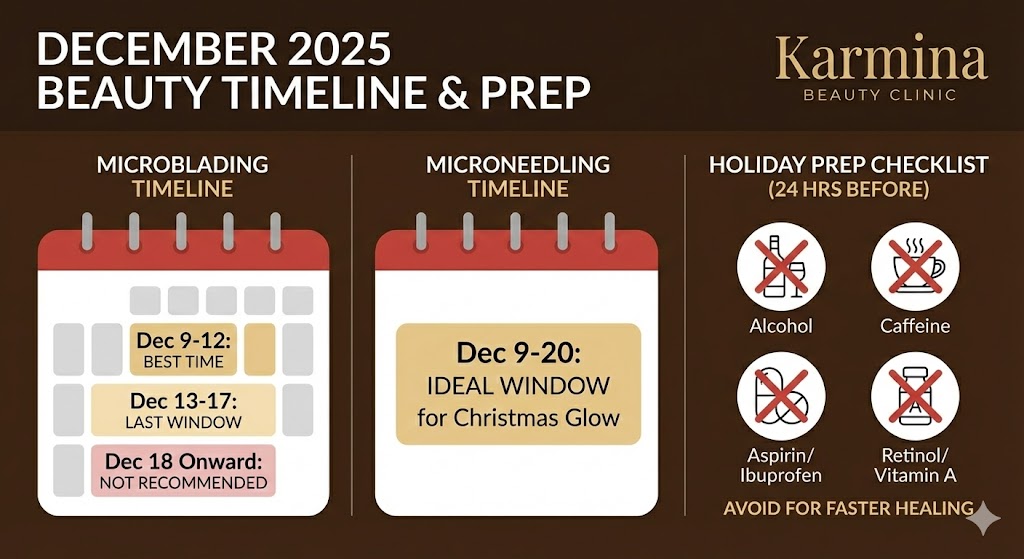 Your December 2025 Beauty Timeline and Prep Checklist