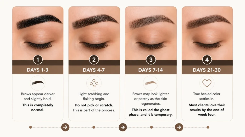 Nano brow treatment 