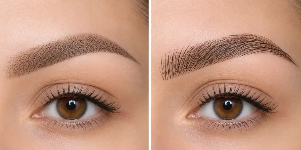 Nano Brows vs Microblading