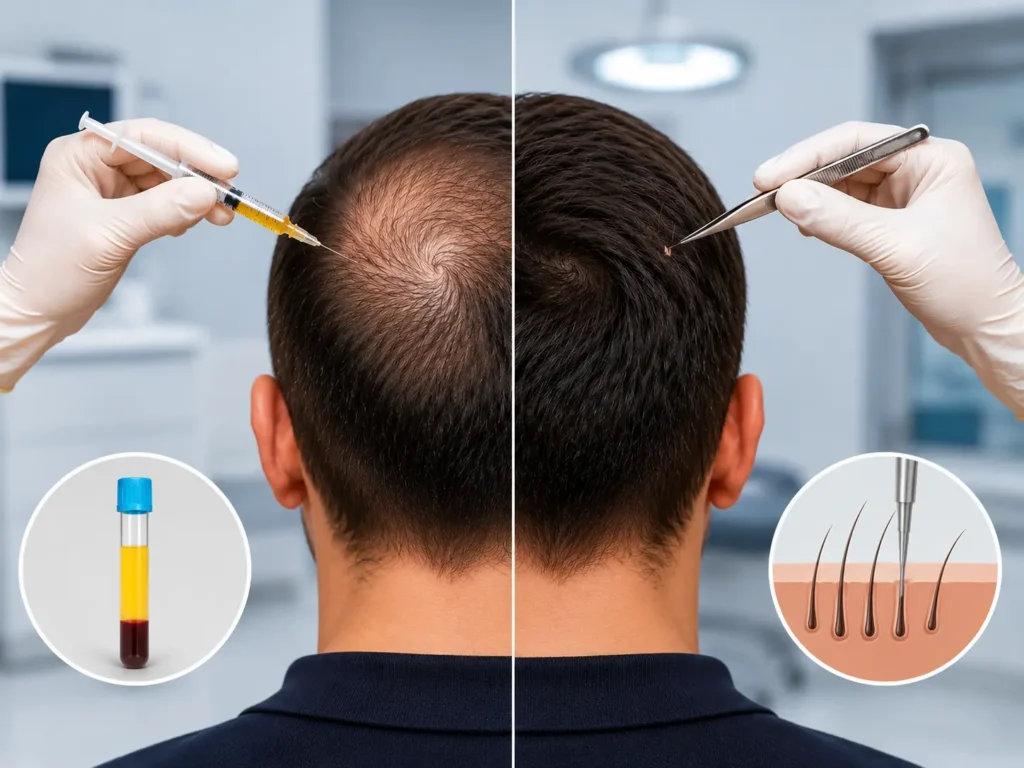 PRP vs Hair Transplant for Hair Loss