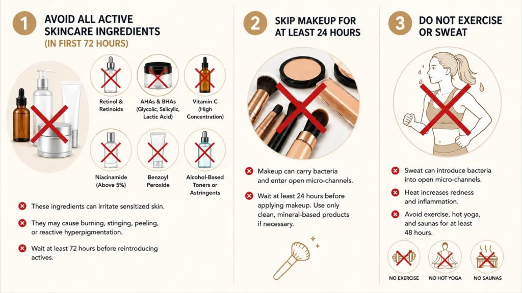 What Not to Do After Microneedling NYC