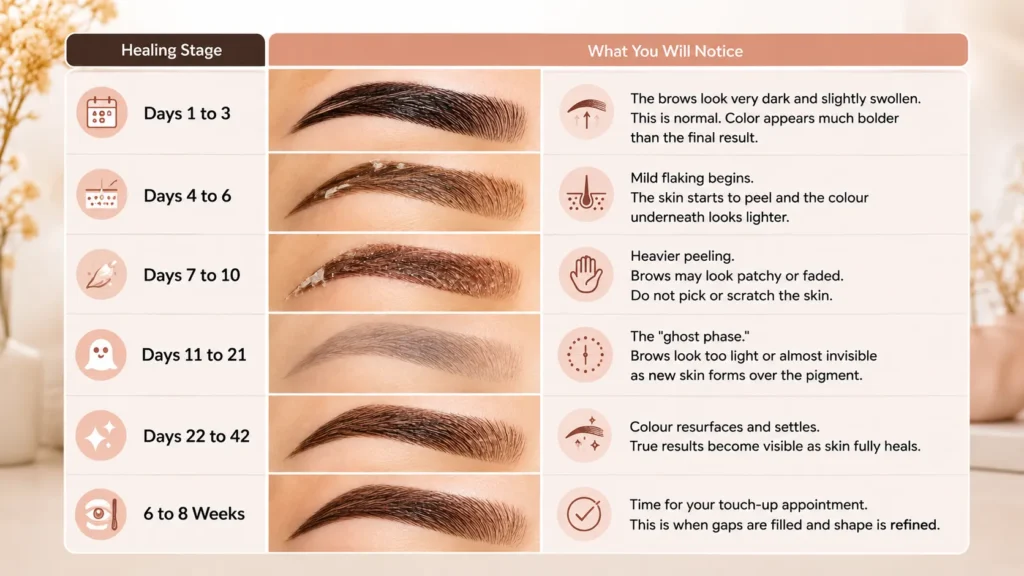 Microblading Healing Process