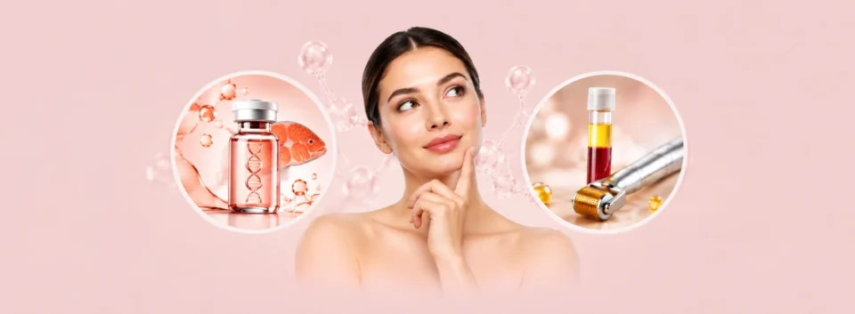 Salmon DNA vs PRP Microneedling Salmon DNA (PDRN) vs PRP Microneedling