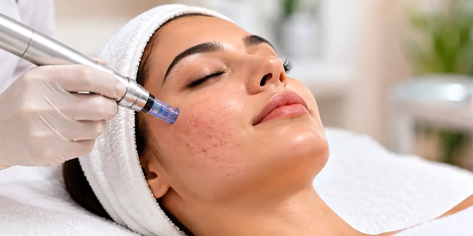 Microneedling for acne scars
